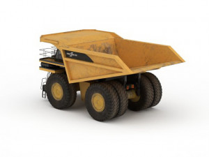 heavy duty dump truck Model 3D
