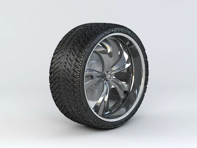 yokohama wheel 3D Model .c4d .max .obj .3ds .fbx .stl .blend