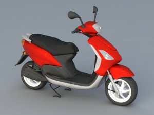 electric moped scooter 3Dモデル