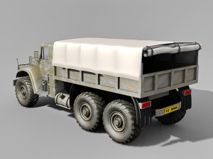 military kraz truck Modèle 3D