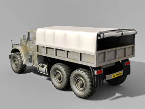 military kraz truck 3D Model