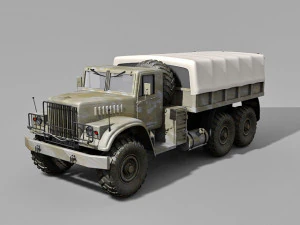 military kraz truck 3D Model