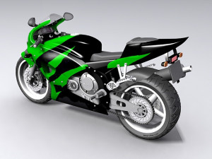 motorcycle honda 3D-Modell