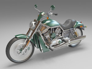 cruiser motorcycle 3D 模型
