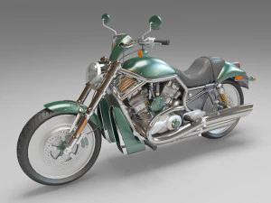 motocykl cruiser Model 3D