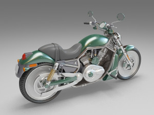 cruiser motorcycle 3D 模型