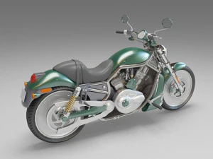 cruiser motorcycle 3D Model