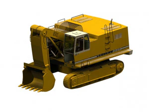 carregadeira de esteira pesada Modelo 3D
