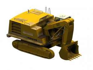 heavy track loader 3D Model