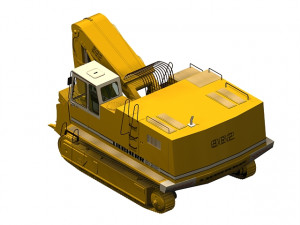 heavy track loader 3D-Modell