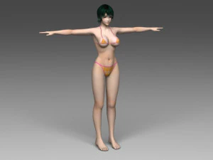meninas de biqu&iacute;ni de moda praia Modelo 3D