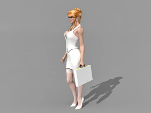 sexy secretary 3D Model