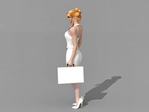 sexy secretary 3D Model