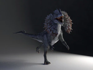 ディロフォサウルス 3Dモデル