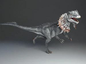 ディロフォサウルス 3Dモデル