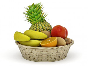 fruit basket 3D Model