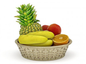 fruit basket 3D मॉडल
