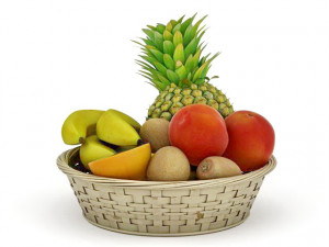fruit basket 3D मॉडल