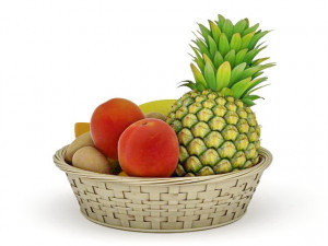fruit basket 3D मॉडल