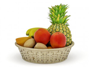 fruit basket 3D मॉडल