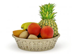 fruit basket 3D Model
