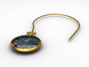 gold pocket watch 3D-Modell