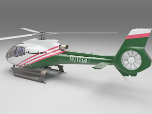 police helicopter 3D Модель