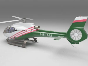 police helicopter 3D Model