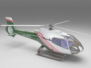 police helicopter 3D Модель