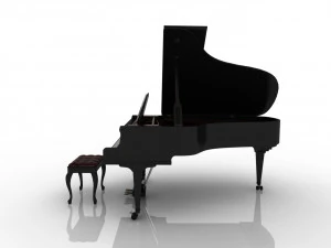 pianoforte reale Modello 3D