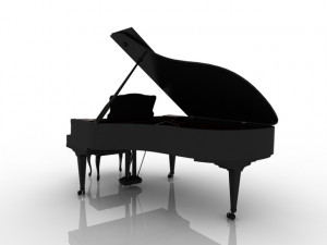 royal piano Modèle 3D