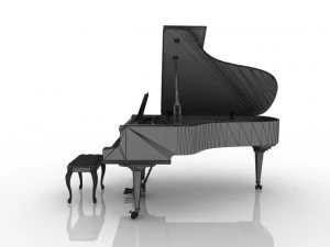 pianoforte reale Modello 3D