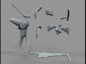 galina 3D Модель