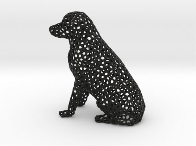 labrador Model 3D .c4d .max .obj .3ds .fbx .stl .blend 
