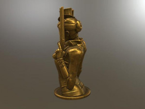 steampunk lady 3D Model