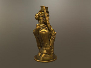 steampunk lady 3D Model