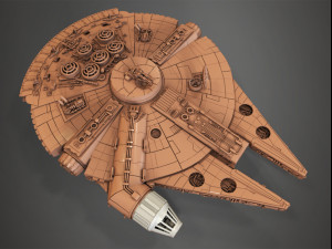 starwars millennium falcon 3D Model
