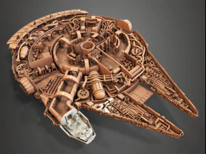starwars millennium falcon 3D Model