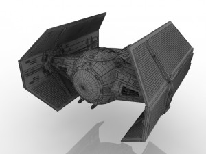star wars tie fighter advanced 3D Model