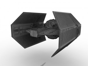 star wars tie fighter advanced 3D Model