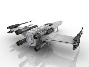 star wars x-wing Modèle 3D