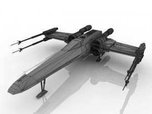 star wars x-wing Modèle 3D