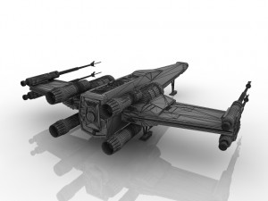 star wars x-wing Modèle 3D