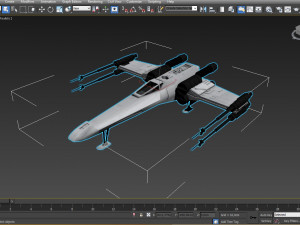 star wars x-wing Modèle 3D