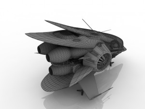 spaceship Modelo 3D