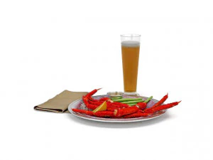 seafood beer 3D Model