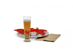 seafood beer Modèle 3D