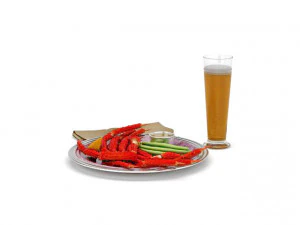 seafood beer 3D Model