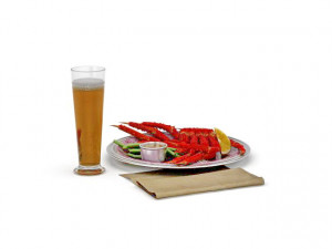 seafood beer Modèle 3D