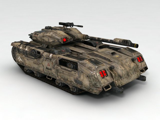 sci-fi tank Modelo 3D .c4d .max .obj .3ds .fbx .stl .blend 